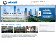 Tablet Screenshot of adviceinsurancegroup.com